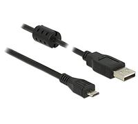 DeLOCK Cable USB 2.0 Type-A Male to USB 2.0 Micro-B Male 1.5 m Black