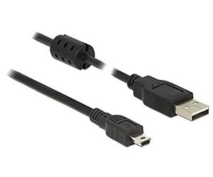 DeLock Cable USB 2.0 Type A Male to USB 2.0 Mini-B Male 2 m Black