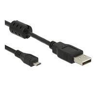 DeLock Cable USB 2.0 Type A to USB 2.0 Micro B Male 1 m Black
