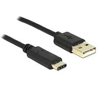 DeLock Cable USB 2.0 Type A to USB Type C Male 2 m Black