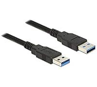 DeLock Cable USB 3.0 Type A Male to USB 3.0 SUPERSPEED A Male 0.5 m Black