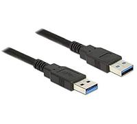 DeLOCK cable USB 3.0 type A male to USB 3.0 type A male, 5 m, black