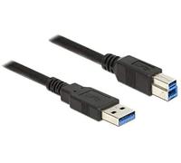 DeLock cable USB 3.0 Type-A male to USB 3.0 Type-B connector, 5.0 m, black