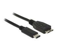 DeLock Cable USB 3.1 Gen 2 USB Type-C Male to USB Micro-B Male, 0.5 m, Black 1 5