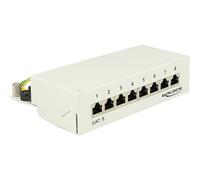 DeLOCK Desktop Patch Panel 8 Port Cat.6 Grey