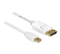 DeLOCK DisplayPort Connection Cable 7.00 m 83485 Gold-Plated Plug Contacts White [1x Mini-DisplayPort Male