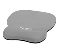 Delock Ergonomic Mouse Mat with Gel Wrist Rest Grey gray