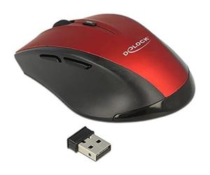 DeLOCK Ergonomic Optical 5-Button Mouse 2.4GHz Wireless