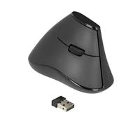 DeLOCK Ergonomic Vertical Optical 5-Button Mouse 2.4GHz Wireless Silent