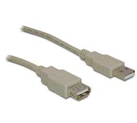 Delock Extension Cable USB 2.0 A/A Male/Female 1.8 m