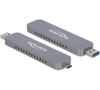 Delock External enclosure for M.2 NVMe PCIe SSD with USB Type-C and Type-A connector