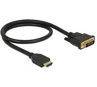 Delock HDMI to DVI 24+1 Cable Bi-Directional Video Cable Adapter 0.5 m