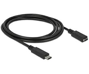DeLock Kab USB3.1 C> USB Type-C Buchse Verlängerung 1.5 m Schwarz - Kabel - Digi