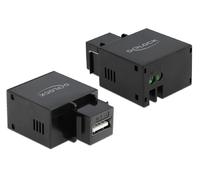 DeLOCK Keystone Module with USB Type-A Charging Port 2.1 A Black