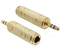 DELOCK Klinke Adapter 3,5mm -> 6,3mm St/Bu gold NEW