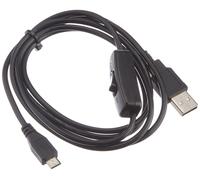 Delock Ladekabel USB 2.0 Typ-A Stecker > USB 2.0 Micro-B Stecker mit Schalter fü