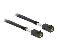 DeLOCK Mini SAS HD SFF 8643 x4 Male/Male Cable 0.5 m Black