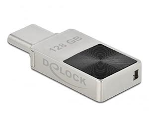 Delock Mini USB 3.2 Gen 1 USB-C Memory Stick 128 GB Metal Casing 54085 Silver