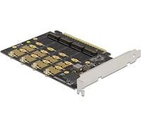 Delock PCI Express x16 Card to 4 x Internal NVMe M.2 Key M - Bifurcation