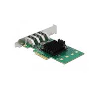 DeLOCK PCI Express x4 Card to 4 x external USB 3.0 Quad Channel - Low Profile Fo