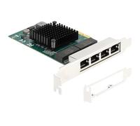 Delock PCI Express x4 Card to 4 x RJ45 Gigabit LAN BCM