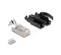DeLOCK RJ45 Modular Male with Cat.6A Strain Relief and Robust Bend Protectors Set of 25 Pieces Brand