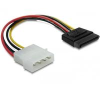 DeLOCK SATA 15pin > 4pin Straight Cable 0.06 m SATA Cable - SATA Cable