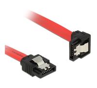 SATA Cable Delock SATA III -> SATA Down Male / 0.50 m Red Clip