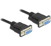 DeLOCK Serial Cable RS-232 Sub-D9 Female to Female Null Modem 3m