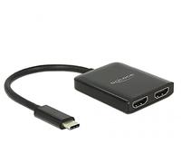 DeLOCK Splitter USB Type-C Male Black