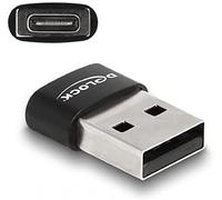 Delock USB 2.0 Adapter USB Type-A Male to USB Type-C Female Black