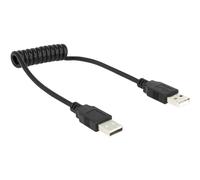 DeLock USB 2.0 Type A Cable Male/Male Spiral Cable