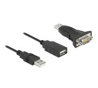 Delock USB 2.0 Type A to 1 x Serial RS-232 D-Sub 9 Pin Male Adapter