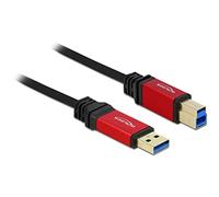 DeLock USB 3.0 Cable/USB A Male to USB B Male red 5 m