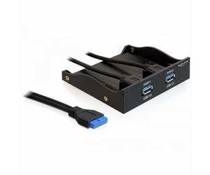 Delock USB 3.0 Front Panel 2-Port/with 19-Pin USB 3.0 Pin Header / 2x USB 3.0 fo