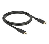 Delock USB 3.1 Gen 2 (10 Gbps) Cable Type-C to Type-C, E Marker, Output Current up to 5A 1 Meter
