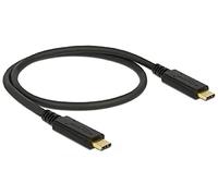 DeLOCK USB 3.1 Gen 2 (10Gbps) Cable Type-C to Type-C, E-marker, Output Current up to 3A 0.5 Meters
