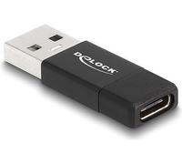DeLOCK USB 3.2 Gen 2 Adapter USB Typ-A Stecker zu USB Type-C Buchse schwarz
