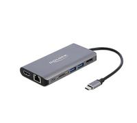 DELOCK USB-C Dockingstation 4K-HDMI/DP/USB3.0/SD/L (US IMPORT) NEW