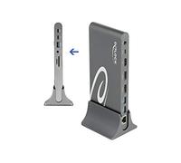 DeLock USB-C Docking Station Universal Thunderbolt 3 Dock, Triple 4K Display 2 x DP 1.4, 1 x HDMI 2.0, 3 x USB 3.0, Giga Ethernet, Headset, MicroSD/SD, USB-C PD up to 85W, for Windows, Mac OS, 87772