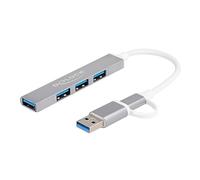 DeLOCK USB Hub 4 Port Slim USB Hub with USB Type-C or USB Type-A