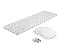 DeLOCK USB Keyboard and Mouse Set 2.4 GHz Wireless White 12703