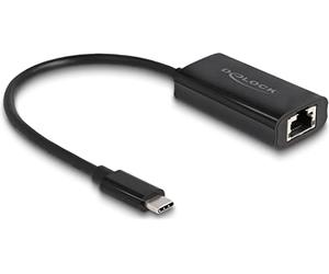 DeLOCK USB Type-C Adapter to Gigabit LAN with Power Delivery 100 watt