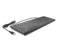 DeLOCK USB Wired Keyboard 1.5 m Black with XXL Bstb