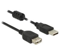 DeLOCK VerlÃ ¤ ngerungskabel USB 2.0 Type A to USB 2.0 Type A Connector 0.5 m Black