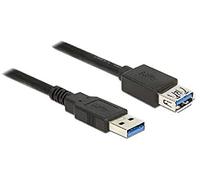DeLock Verlängerungskabel USB 3.0 SuperSpeed A Male to USB 3.0 Type A Female Cable 1 m Black