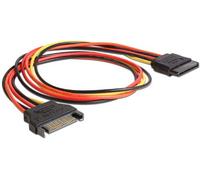 Delock Voltage Circulate - Extension Cable - 15 Pin SATA Power (M) - 15 Pin SATA Power (W) 50cm
