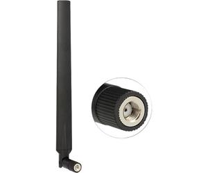 DELOCK WL-Antenne RP-SMA 4-7dBi Kippgelenk schwarz NEW