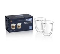 Delonghi 2x double-walled glass cups for latte macchiato 330ml