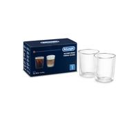 DeLonghi 2x Glasses Glass Borosilicate Double Wall Thermal 400ml Formal